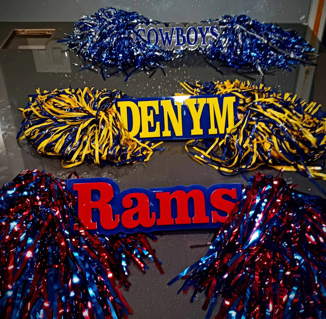 Custom Spirit Rod Pom Pom cheer Team