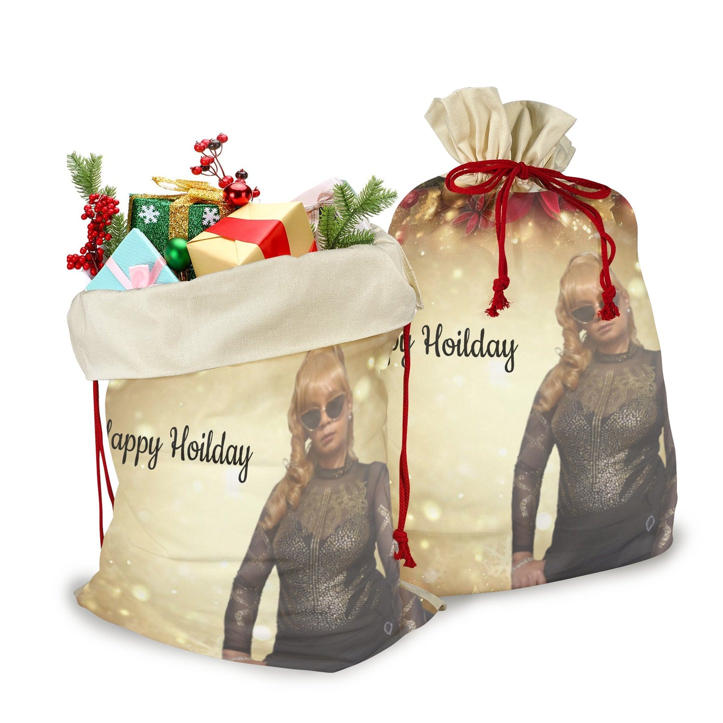 Custom Designed Santa Sack 3 Pack Bundle