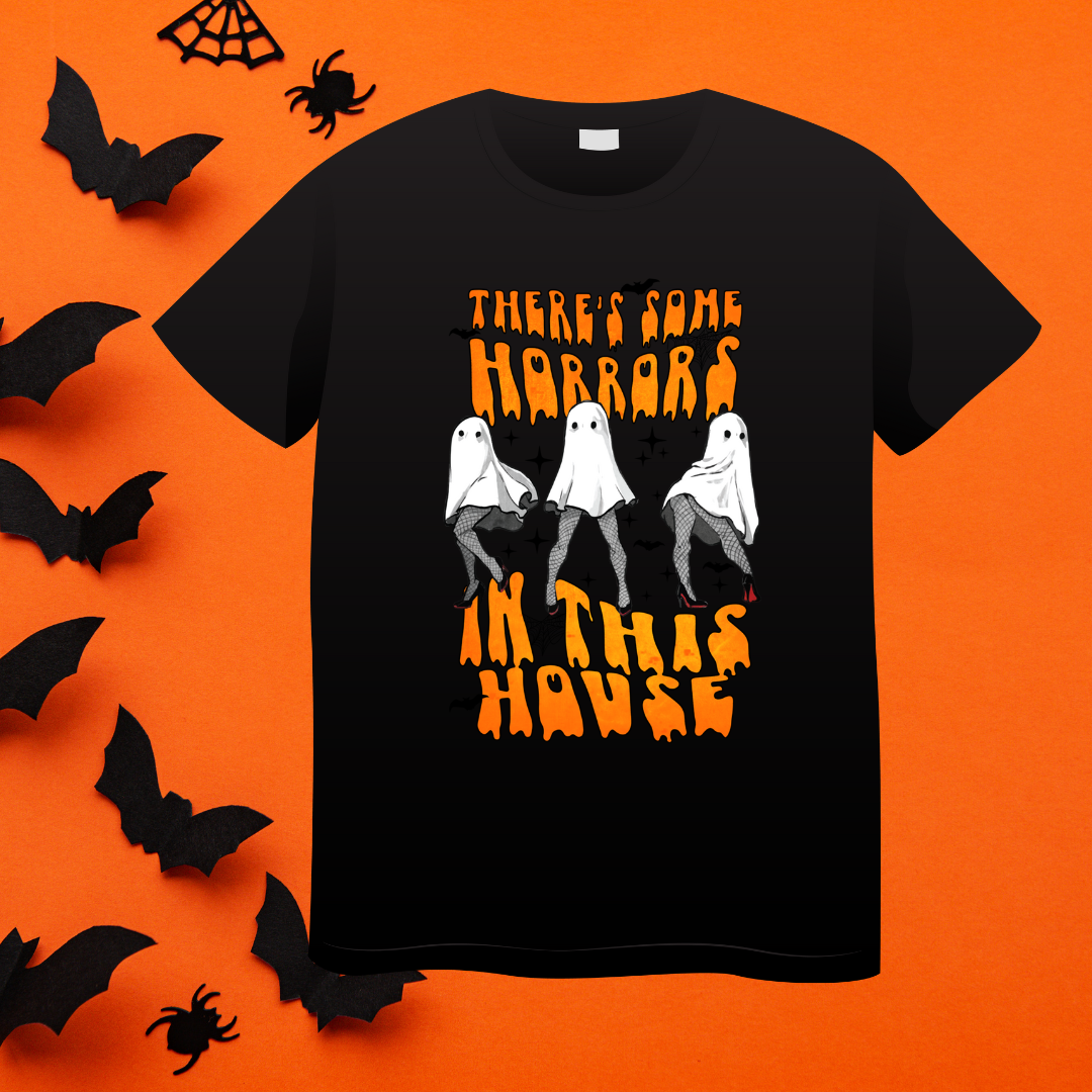 Halloween Ghost Black Scary Funny Shirt