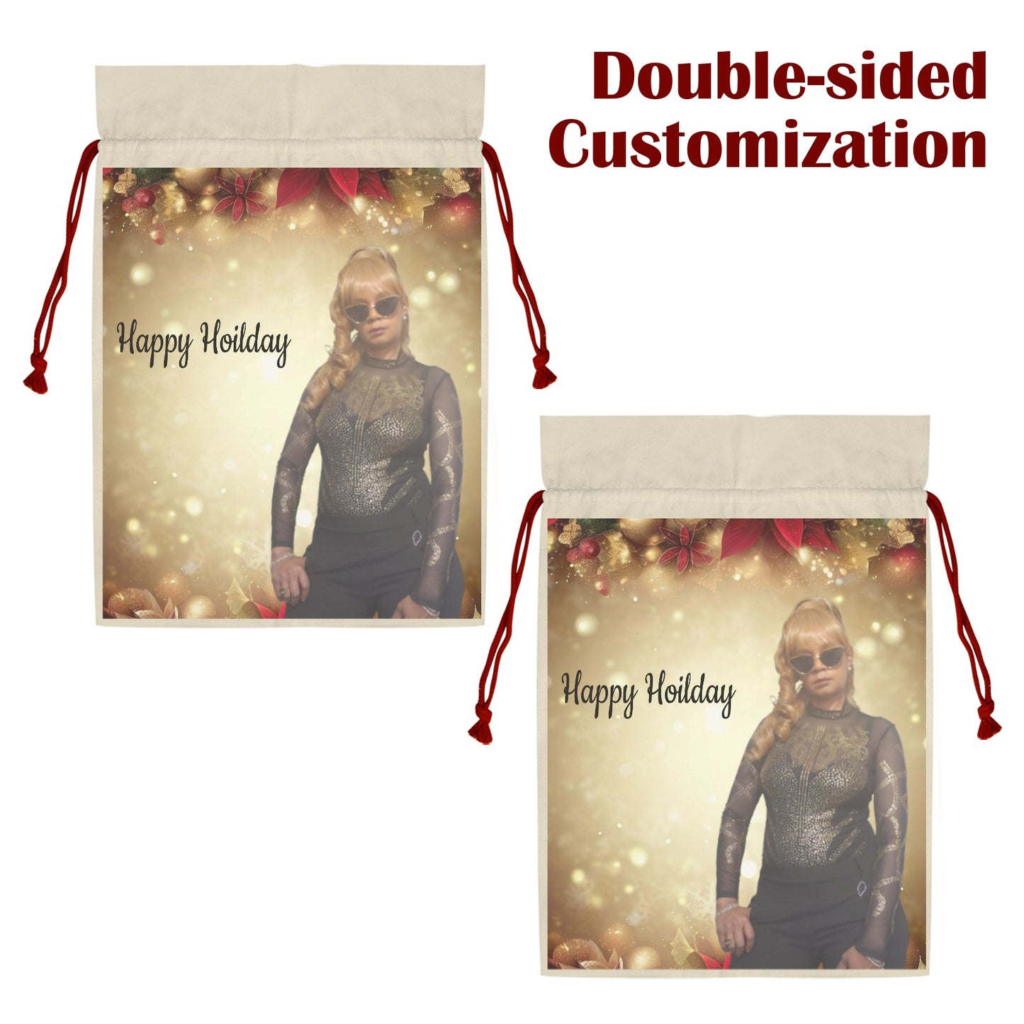 Custom Designed Santa Sack 3 Pack Bundle