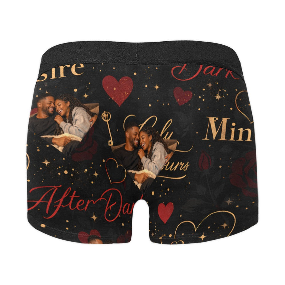 Custom Valentine's Day Boxers With Heart Photo