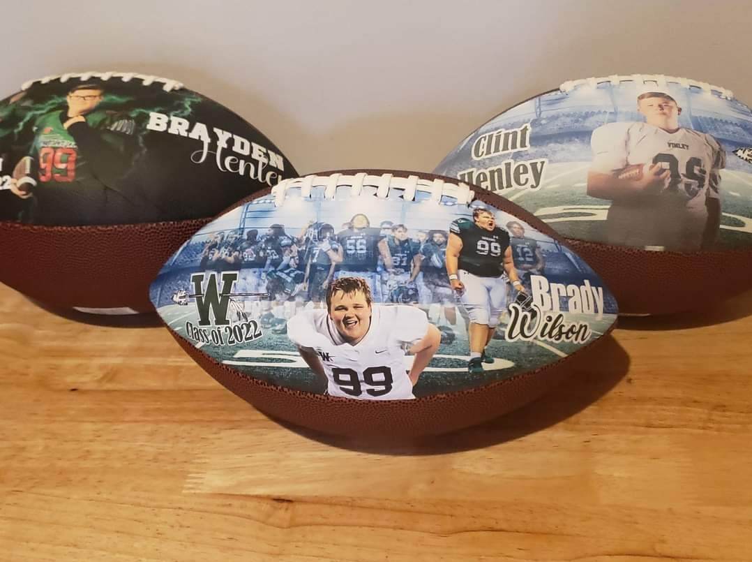 Custom Graduation Football