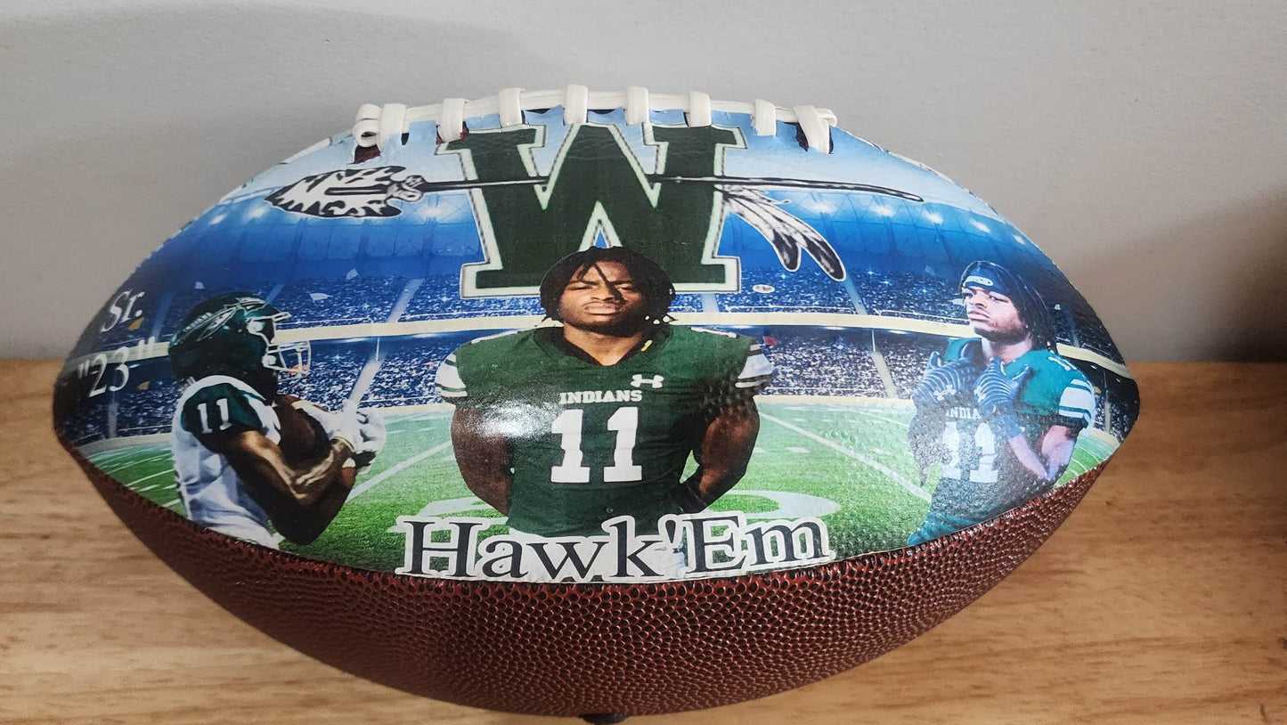 Custom Graduation Football