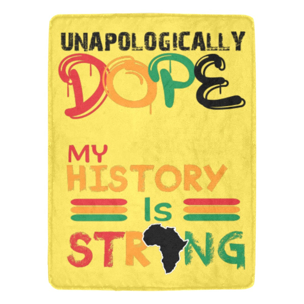 Custom Fleece Blanket Throw Dope Strong