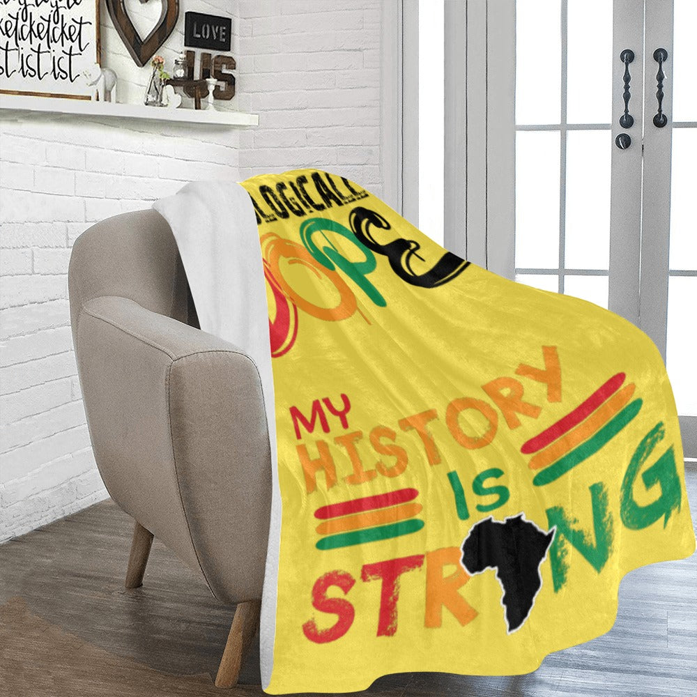 Custom Fleece Blanket Throw Dope Strong