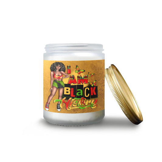 Frosted Glass Custom Candle