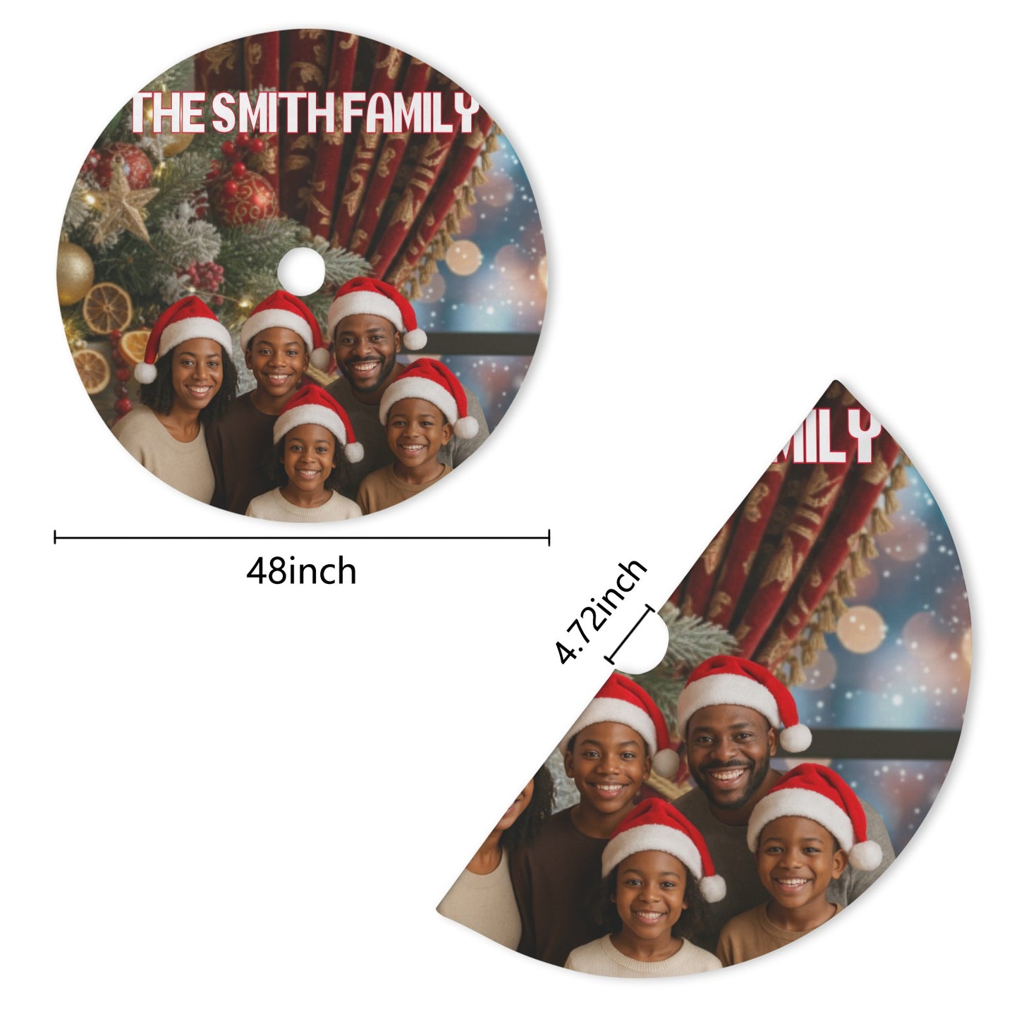 Christmas Tree Skirt 48x48 inches