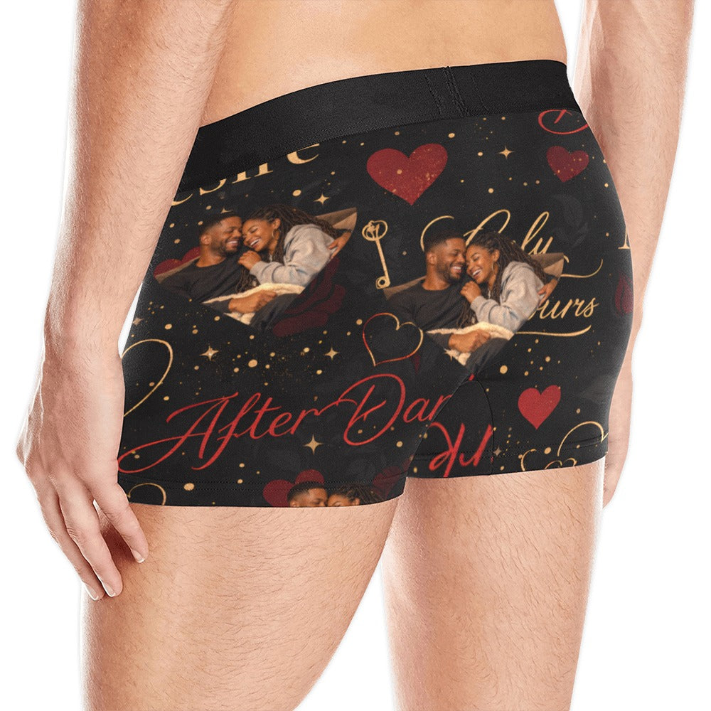 Custom Valentine's Day Boxers With Heart Photo