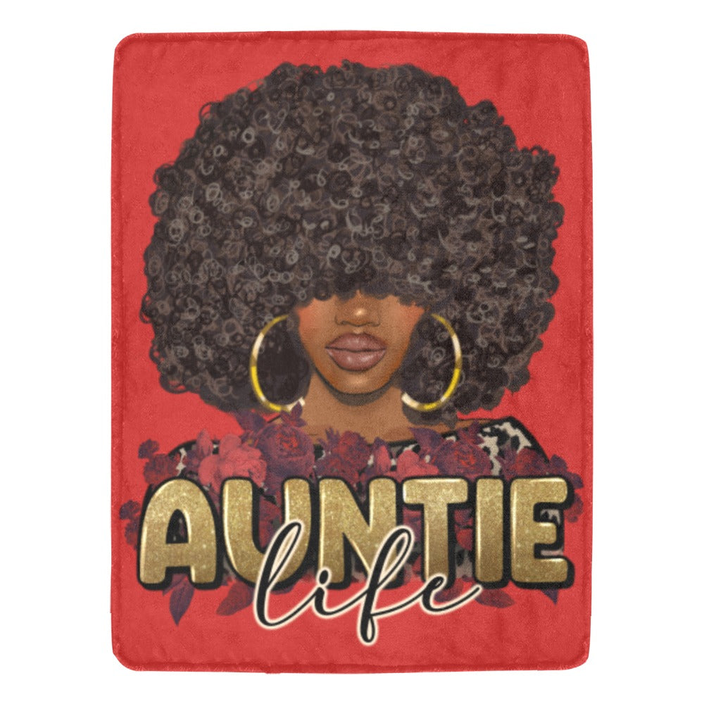 Custom Fleece Blanket Auntie