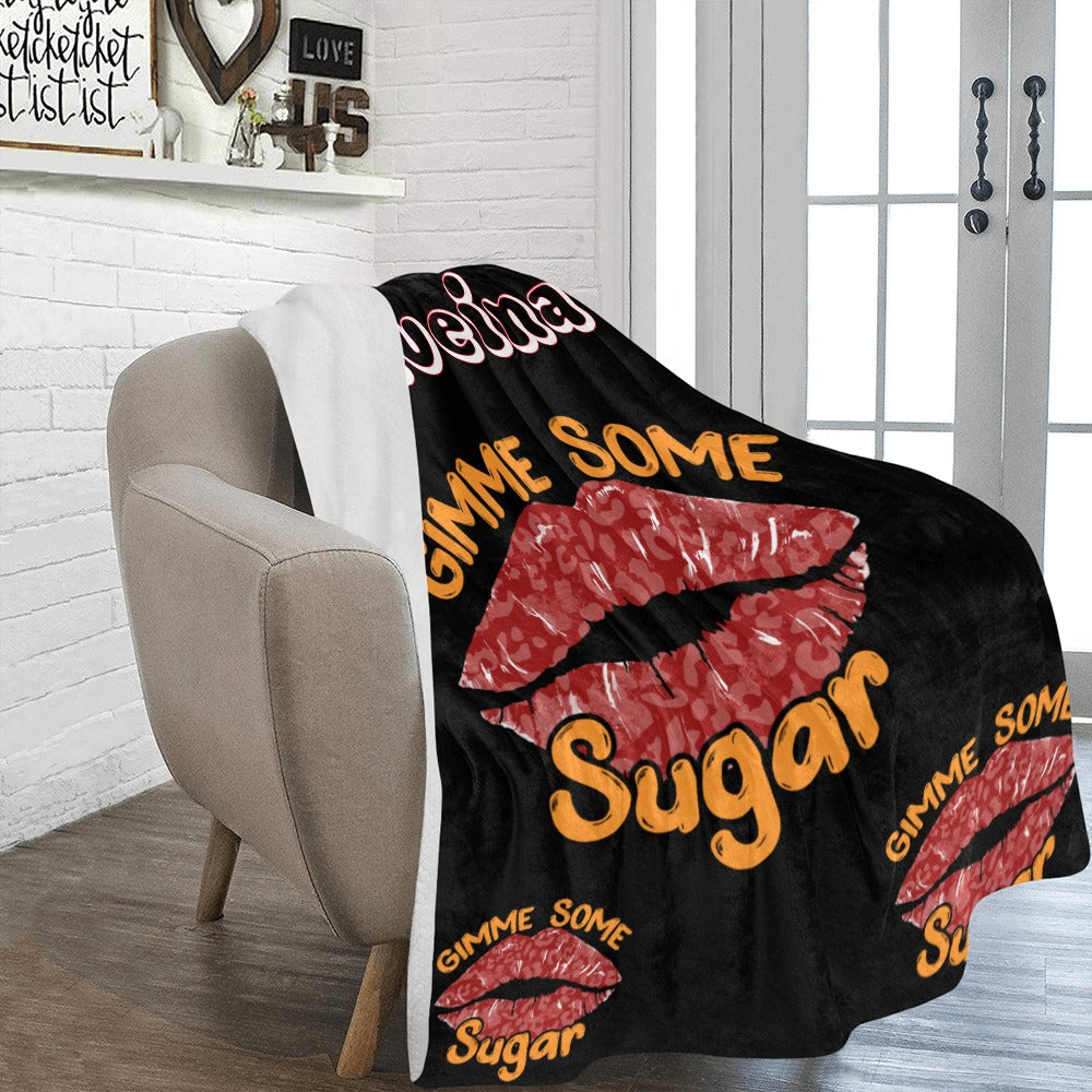 Gimme Love Valentine Custom Fleece Blanket Size 60x80