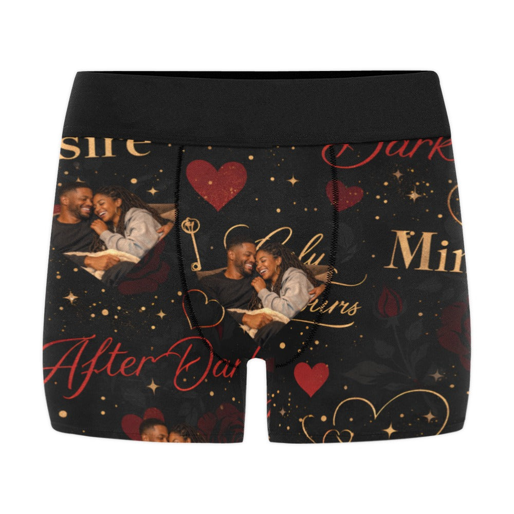 Custom Valentine's Day Boxers With Heart Photo