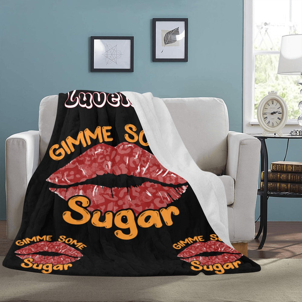 Gimme Love Valentine Custom Fleece Blanket Size 60x80