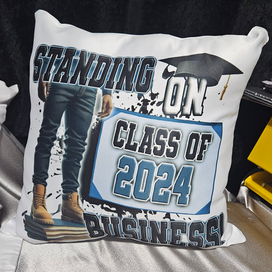Standing Grad 2024 Pillow