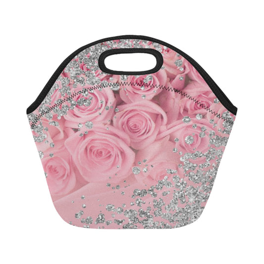 Custom Neoprene Lunch Small Bag Roses