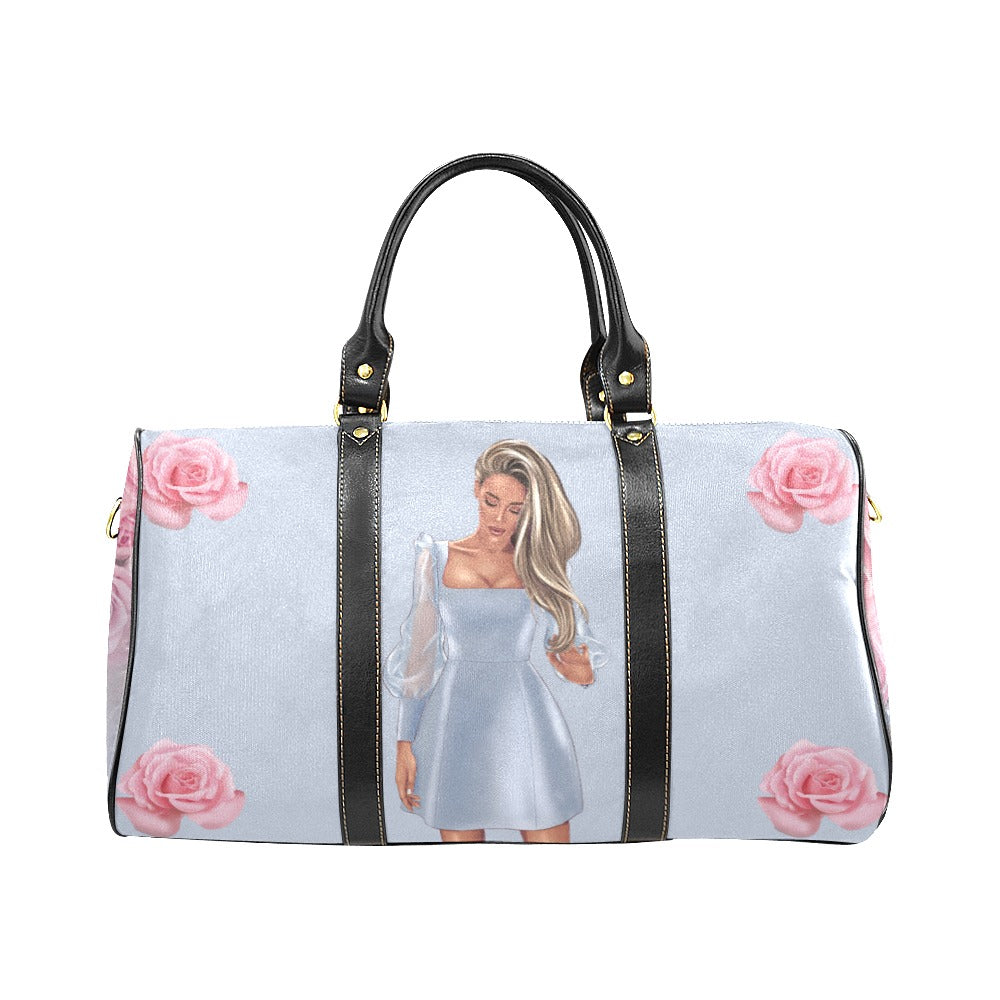 Custom Beautiful Rose Large Travel Duffle Bag
